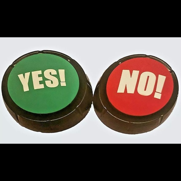 NEW! Dashing Fine Gifts Yes! No! Buzzer Buttons - Picture 1 of 4